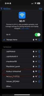 These are my available networks to connect to. NO configure wifi network available. Only Ruckus Unleashed. Does not let me join.