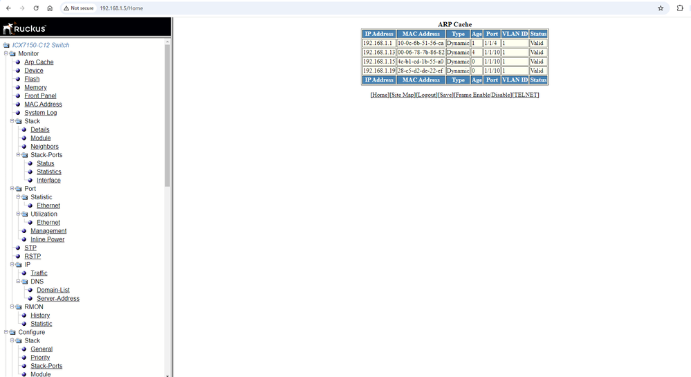 RuckusWireless page through IP address has different screens than what is shown in the instruction shared by Pinky