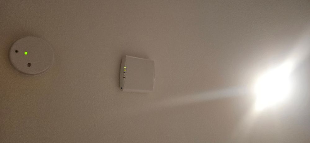 upstairs wall unit connected to internet