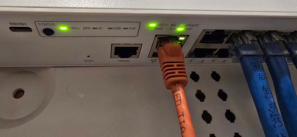 blinking light on this picture I caught the image when it was blinking.